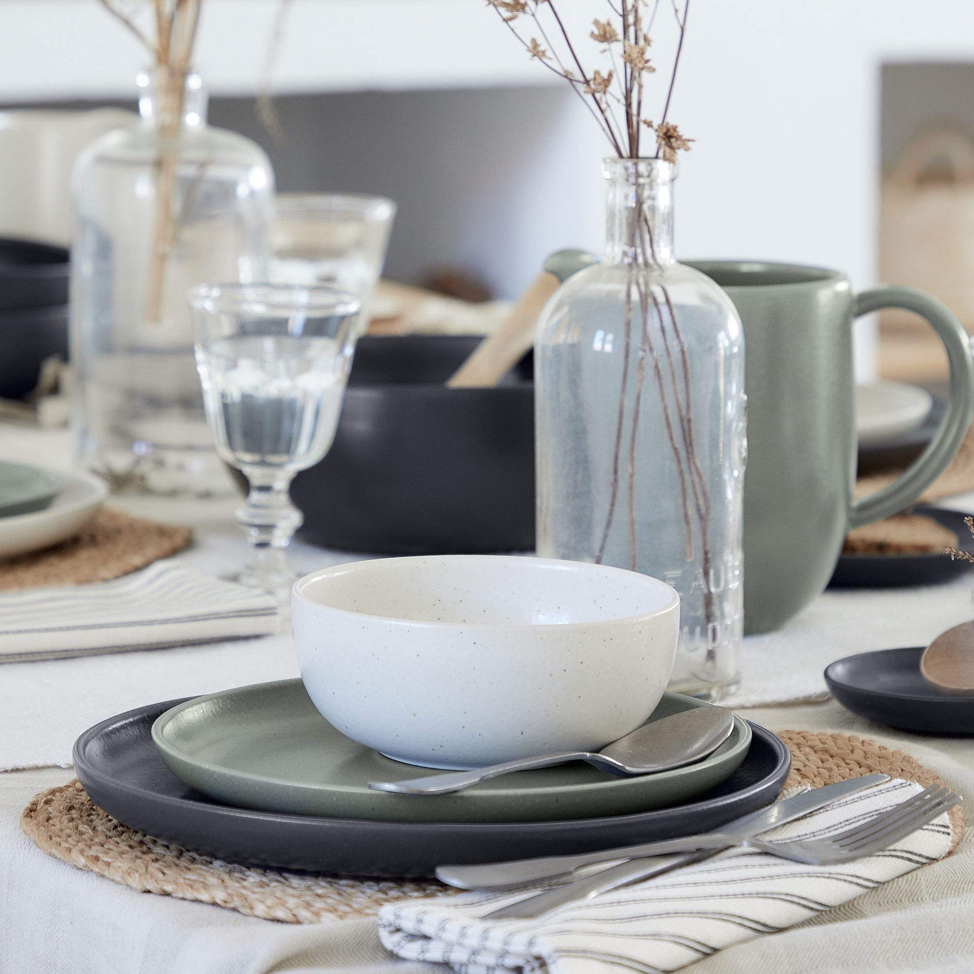 Pacifica Collection Cereal Bowls in Salt, Set of 6
