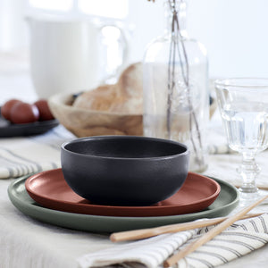 Pacifica Collection Cereal Bowls in Seed Grey, Set of 6