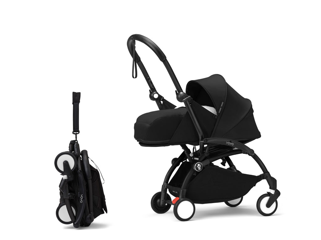 YOYO³ Stroller from Newborn to Toddler in Black