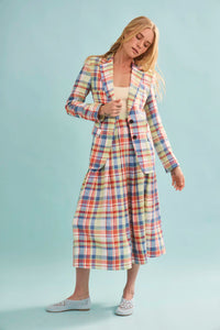 The Maison Skirt in Harbor Club Madras paired with matching Yardley Blazer and Davis Cami.