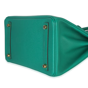 Hermès Vert Jade Epsom Birkin 30 GHW Handbag box