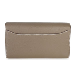 Hermès Etoupe Epsom Constance Wallet To Go GHW Handbag pv