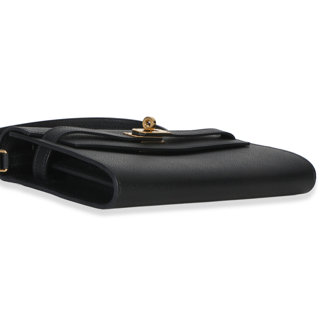 Hermès Black Epsom Kelly To Go Wallet GHW Handbag av