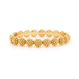 Berry Eternity Hinged Bangle in Gold