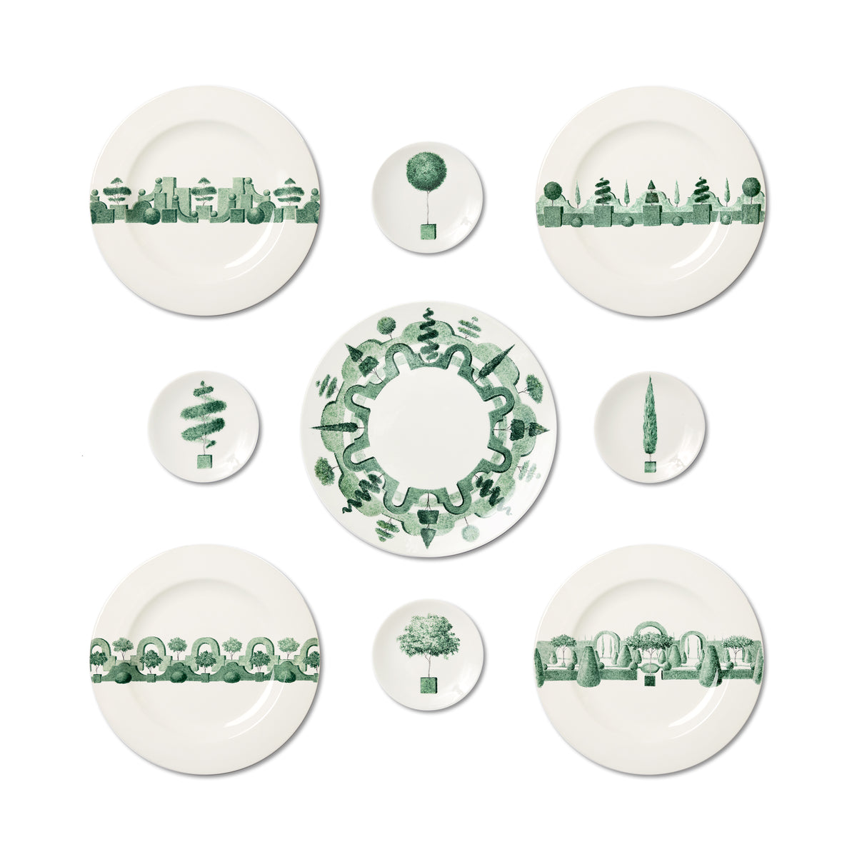 Jardin á L'Italienne Bread Plate 04