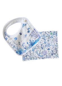 Under the Sea Bib and Burp Cloth Set