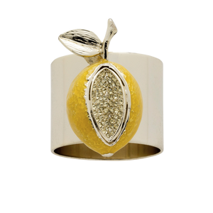 Lemon Napkin Rings, Set of Two