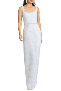 Embellished Lana Gown in Ice Blue
