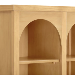Eloise Assembled Bookcase in Honey