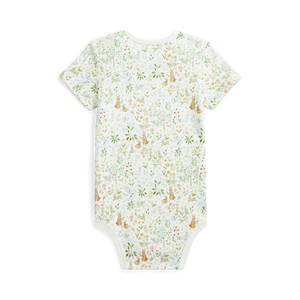 RL Baby x Riley Sheehey Cotton Bodysuit in Bunny Meadow
