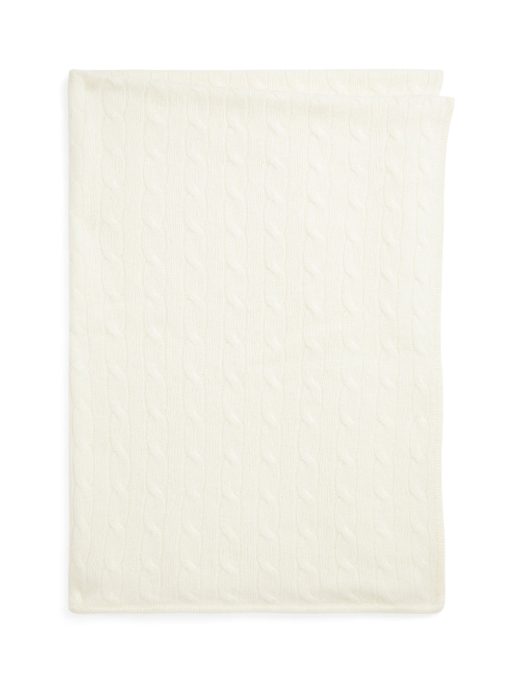 Cashmere Cable Knit Baby Blanket