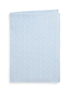 Cashmere Cable Knit Baby Blanket
