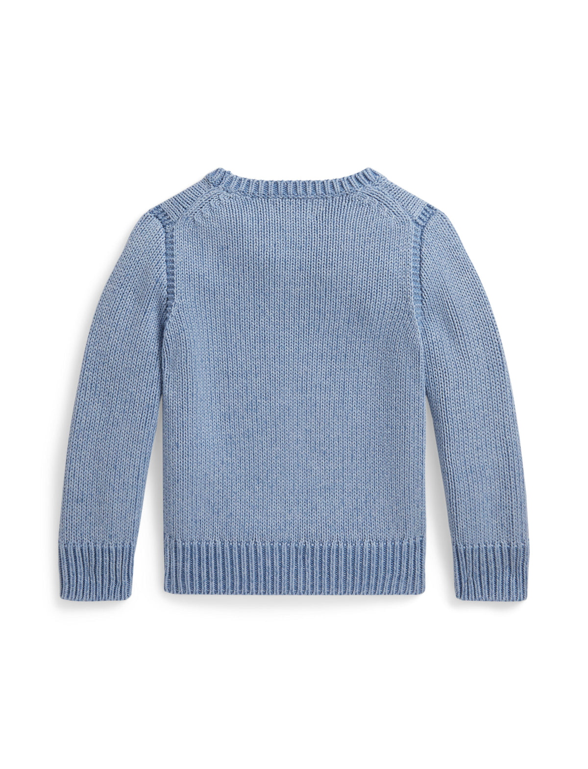 Long-Sleeve Combed Cotton Flag Crewneck Sweater