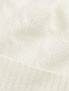Cashmere Cable Knit Baby Hat and Bootie Set