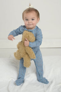 Aquarius Bamboo Footie for Baby, Star Sign Footie, Zodiac Bamboo Pjs