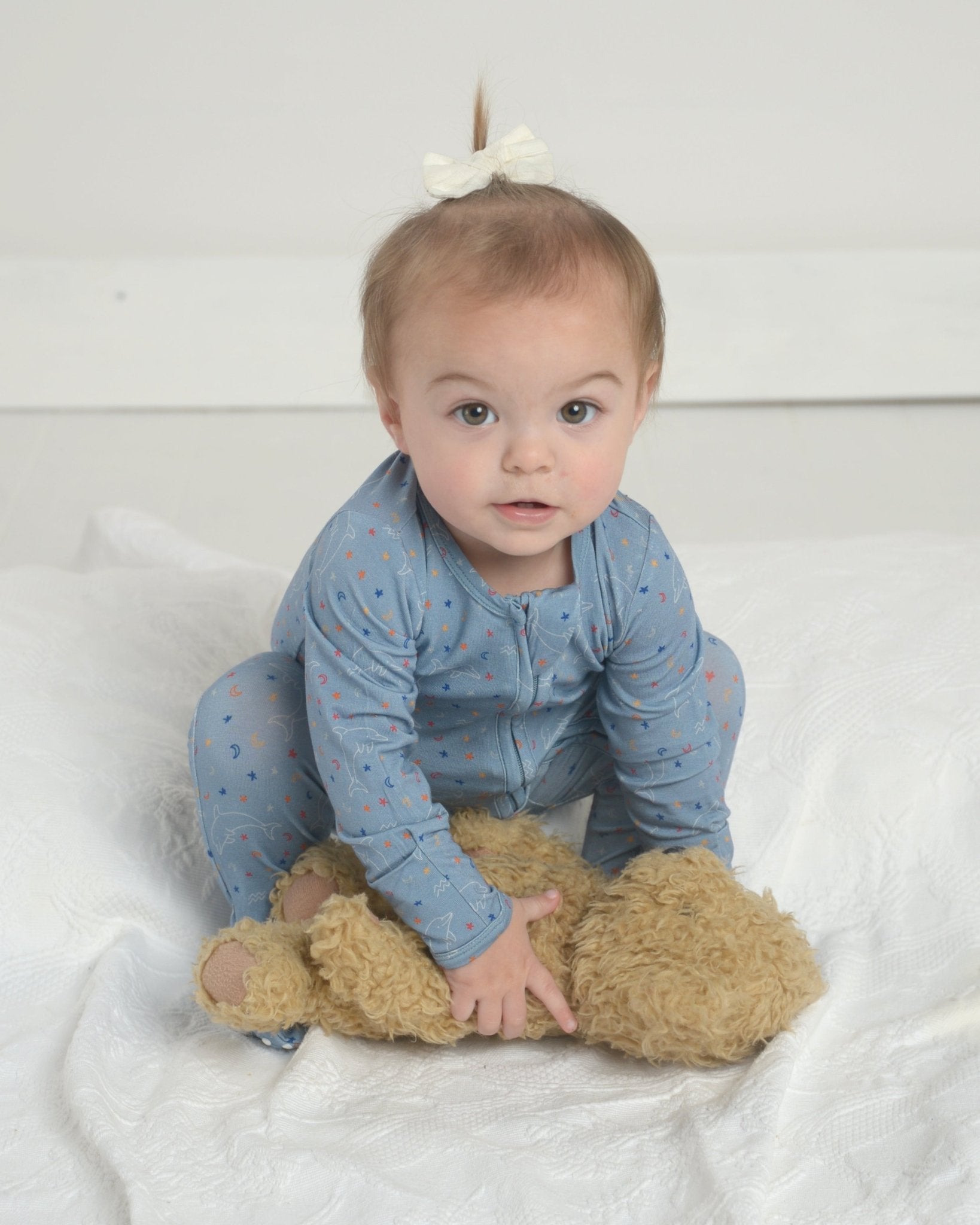 Aquarius Bamboo Footie for Baby, Star Sign Footie, Zodiac Bamboo Pjs