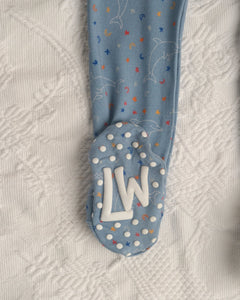 Aquarius Bamboo Footie for Baby, Star Sign Footie, Zodiac Bamboo Pjs