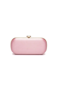 Bella Clutch Pink Petite purse from The Bella Rosa Collection on a white background.