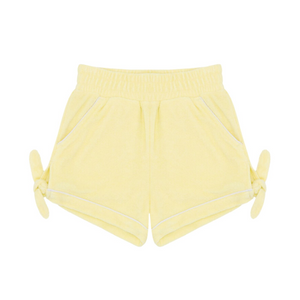 Girls Banana French Terry Tie Knot Shorts