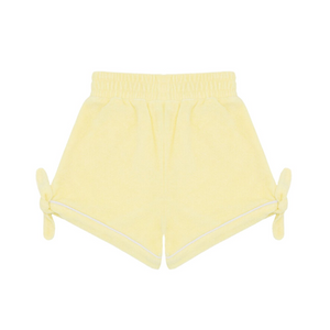 Girls Banana French Terry Tie Knot Shorts