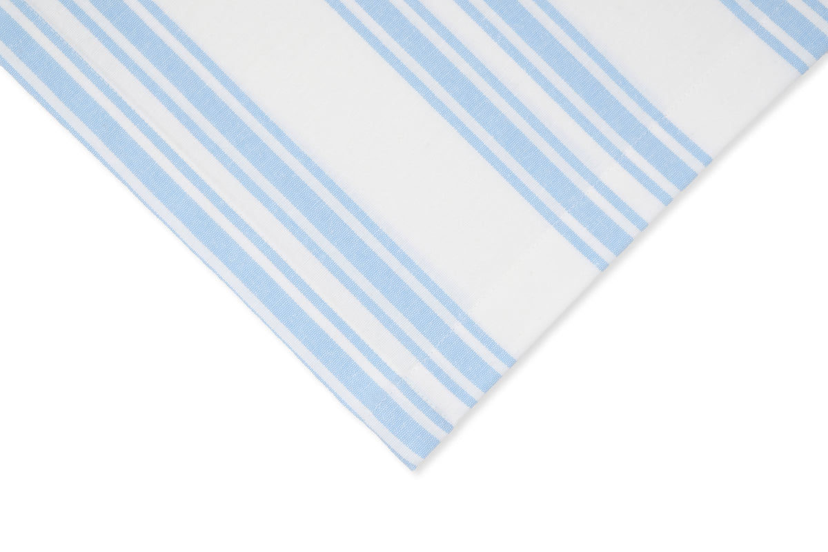 Blue Stripe Cotton Tablecloth