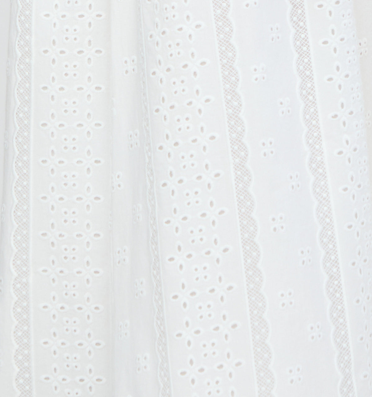 The Scarlett Nap Dress in White Broderie Voile