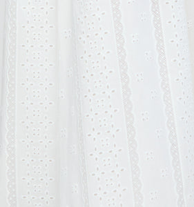 The Scarlett Nap Dress in White Broderie Voile