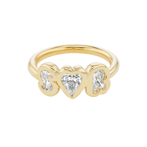 Bubble Bezel Diamond True Love Ring