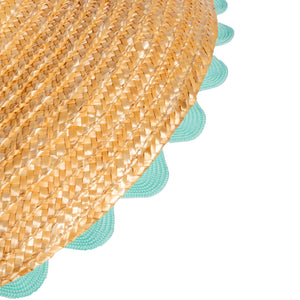 Wavy Hat in Aqua