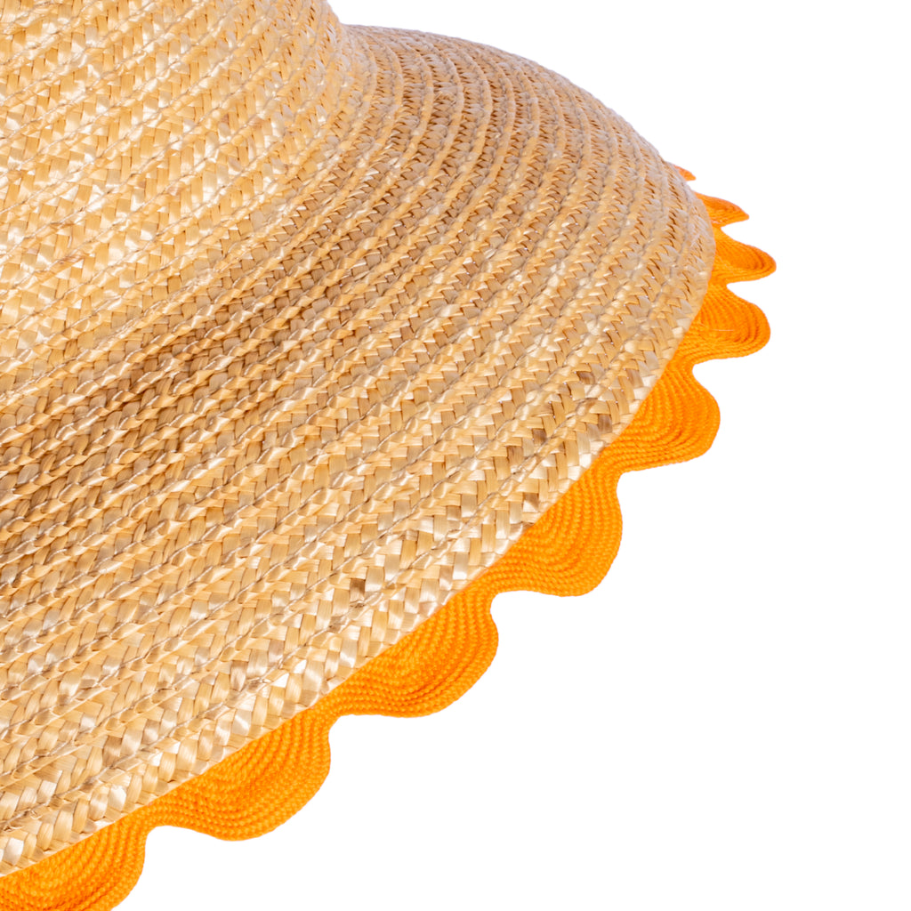Wavy Hat in Tangerine
