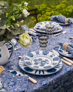 Blossom Soup Plate, Midnight Blue