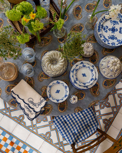 Gloria Porcelain Dinner Plate in Blue