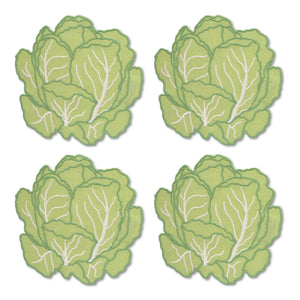 Cabbage Cocktail Napkins (4) cabbage linen tableware to match dodie thayer tory burch plates Chefanie 