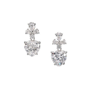 Diamond Cupid Heart Earrings