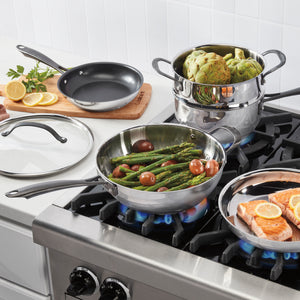 Radiant Pro Stainless with Brushed Titanium Finish 11-Piece Set in Stainless Steel