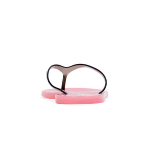 Crystal Sandal in Bubblegum/Black PVC