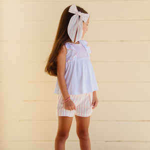 Annie Girl Set in Pink Stripes