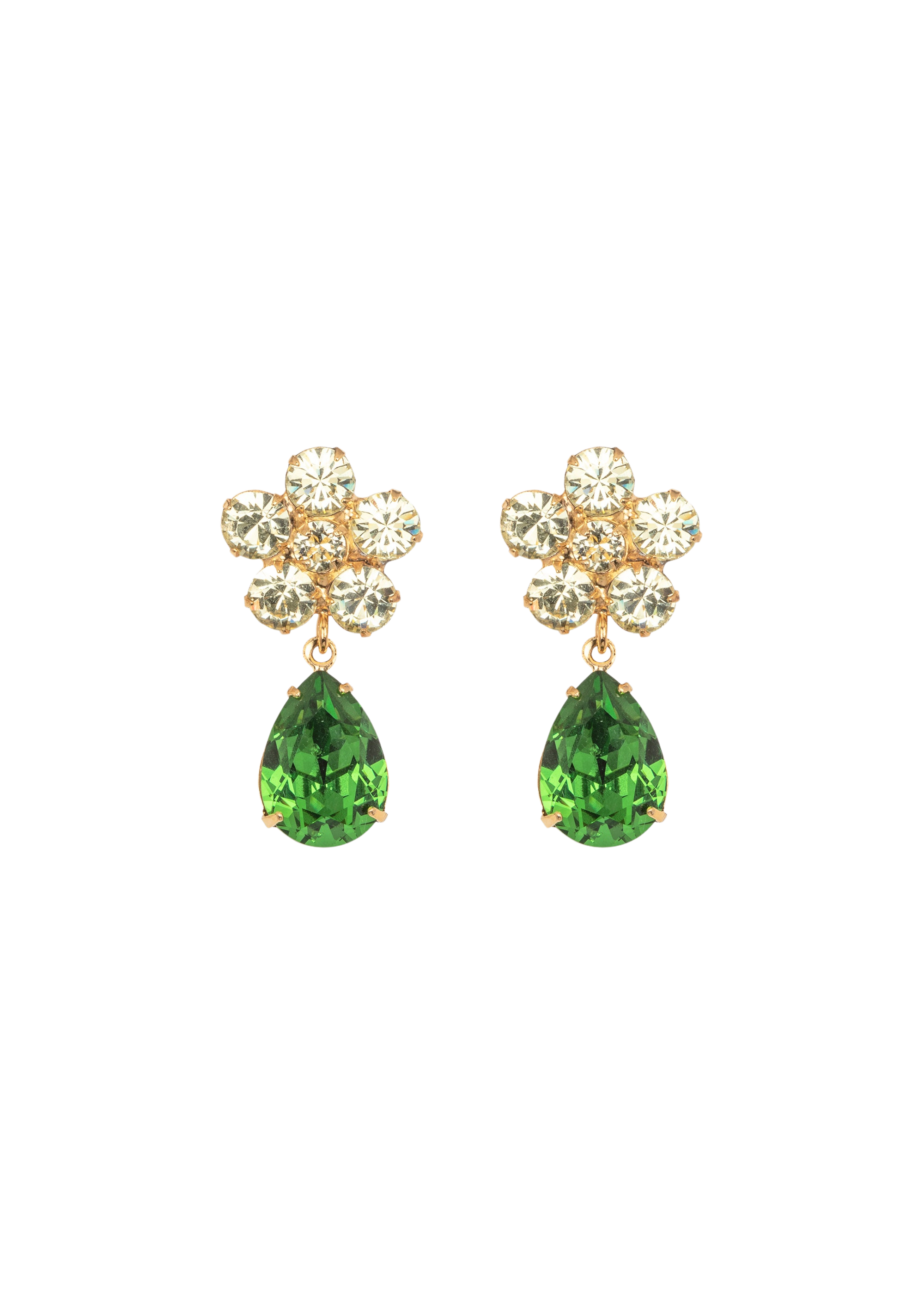 Janna Earrings in Fern