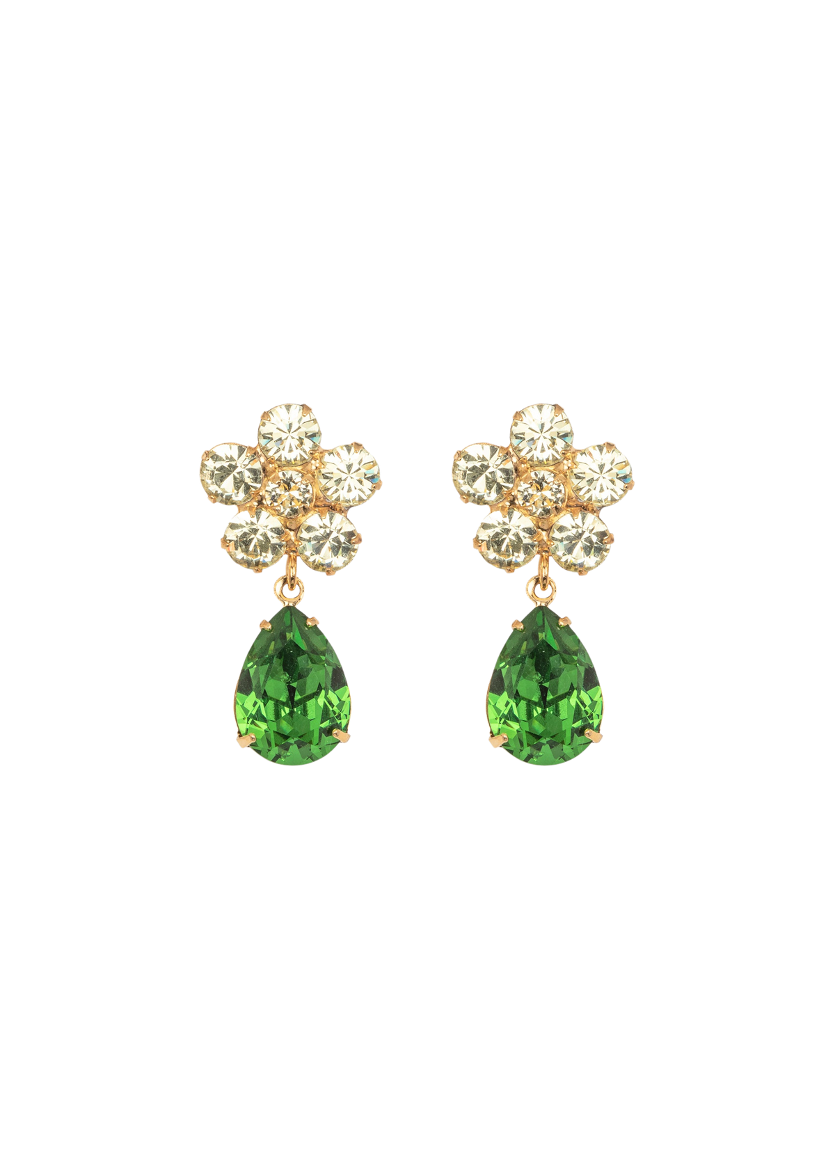 Janna Earrings in Fern