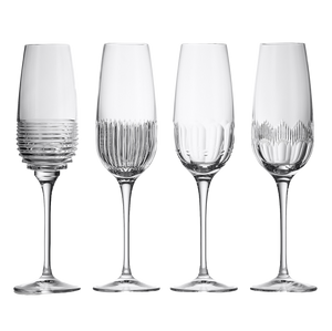 Mixology Flute 335ml 11 fl oz, Mixed Set of 4