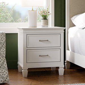 Darlington Assembled Nightstand in Warm White
