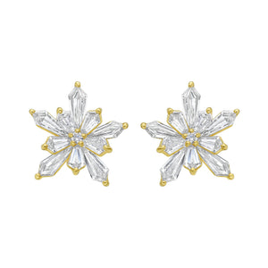 Elia Diamond Stud Earrings - Jewelry - RUCHI New York