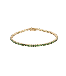 Green Tsavorite Tennis Bracelet