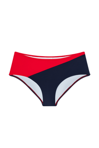 The Eden Bottom in Red & Navy