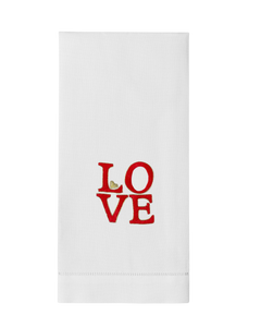 LOVE Square Hand Towel