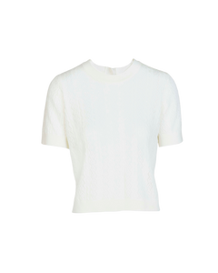 Diane Knit Top in Cream