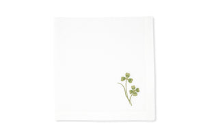 Four Leaf Clover Napkin in Light Green, Set of 2