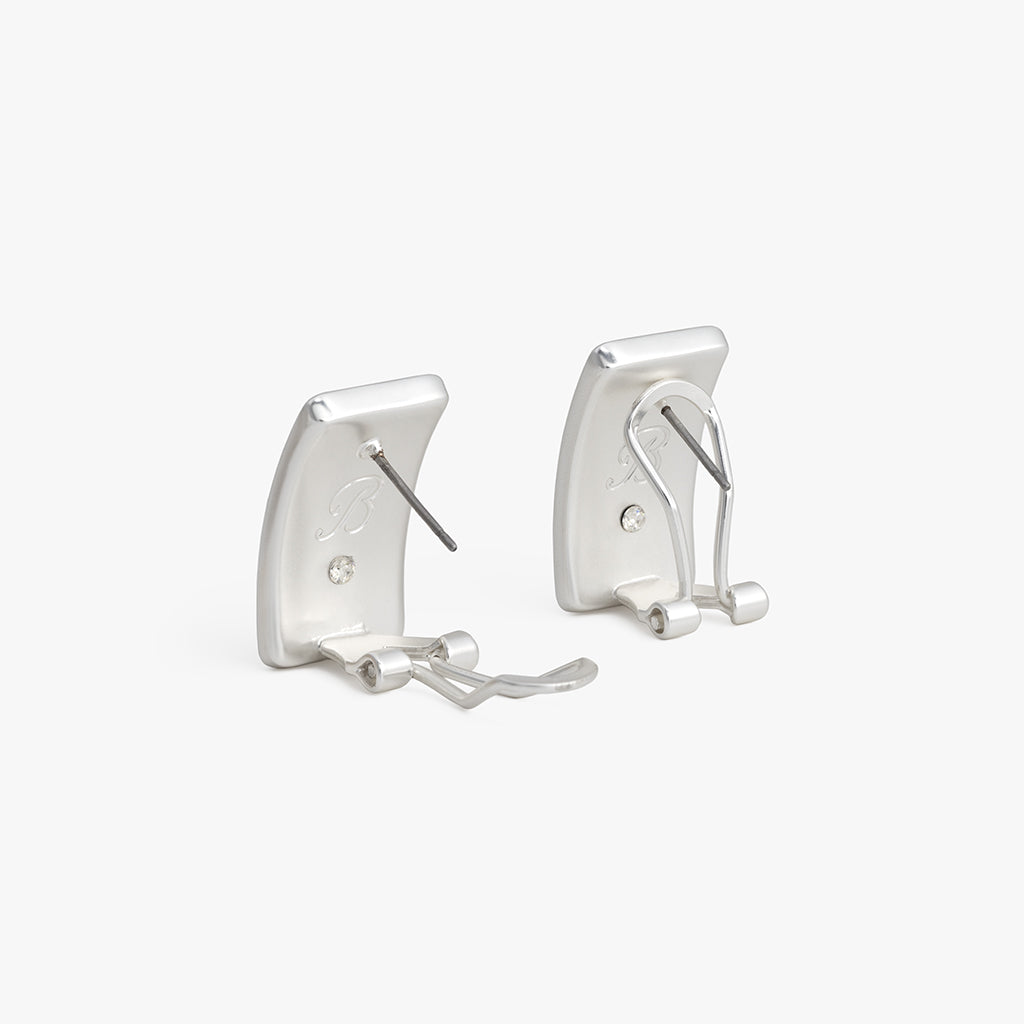 Smith Town Stud Earring in Rhodium Plated