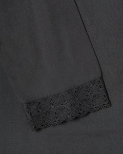 kinderbrook garden dress in black macro shot