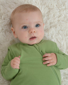 Warm and Cozy Green Sleep Sack for Safe Sleeping for Baby